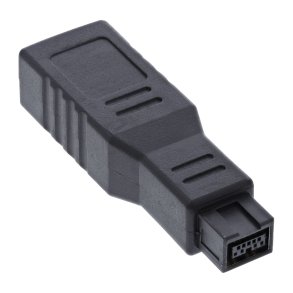 InLine® FireWire 400 / 800 1394b Adapter 6 to 9 Pin female to male