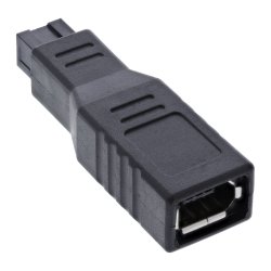 InLine&reg; FireWire 400 / 800 1394b Adapter 6 to 9 Pin female to male