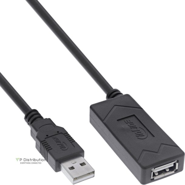 InLine&reg; USB 2.0 active extension, USB-A male/female, 12.5m
