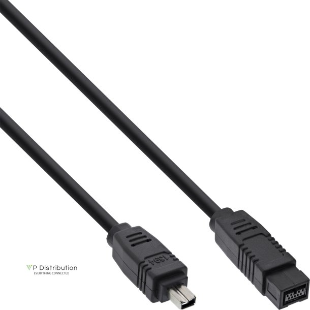 InLine FireWire 400 to 800 1394b Cable 4 to 9 Pin male 1.8m