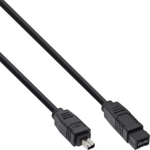 InLine FireWire 800 1394b Cable 9 Pin male to 4 Pin male 1m