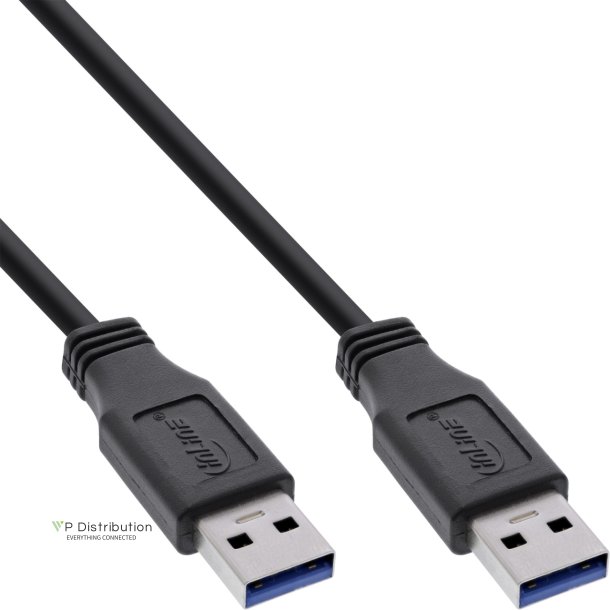 InLine USB 3.0 Cable Type A male to A male black 0.3m