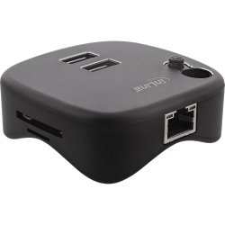 InLine&reg; USB 3.0 Multifunction adapter for Surface, black