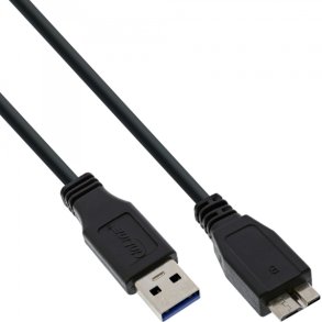 InLine USB 3.0 Cable Type A male to Micro B male black 5m