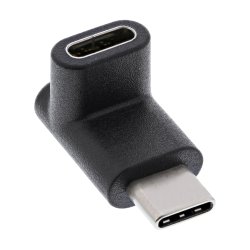 InLine&reg; USB 3.2 Adapter, Type C male to C female, up/down angled (Gen.2)