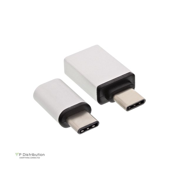 InLine&reg; USB Type-C Adapter-Set, Type C male to Micro-USB female or USB3.0 A female