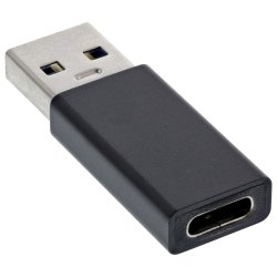 InLine USB 3.2 Gen.2 adapter, USB-A male to USB-C female (Gen.1)