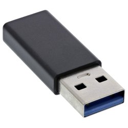 InLine USB 3.2 Gen.2 adapter, USB-A male to USB-C female (Gen.1)