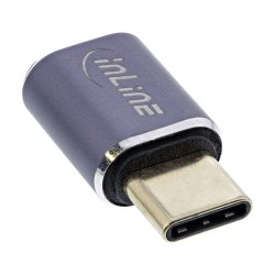 InLine&reg; USB4 Adapter, USB Type-C male/female, aluminium, grey