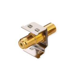ROLINE RCA Keystone Coupler, Metal, yellow
