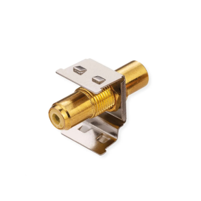 ROLINE RCA Keystone Coupler, Metal, yellow