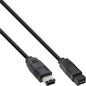 InLine FireWire 400 to 800 1394b Cable 6 to 9 Pin male 3m