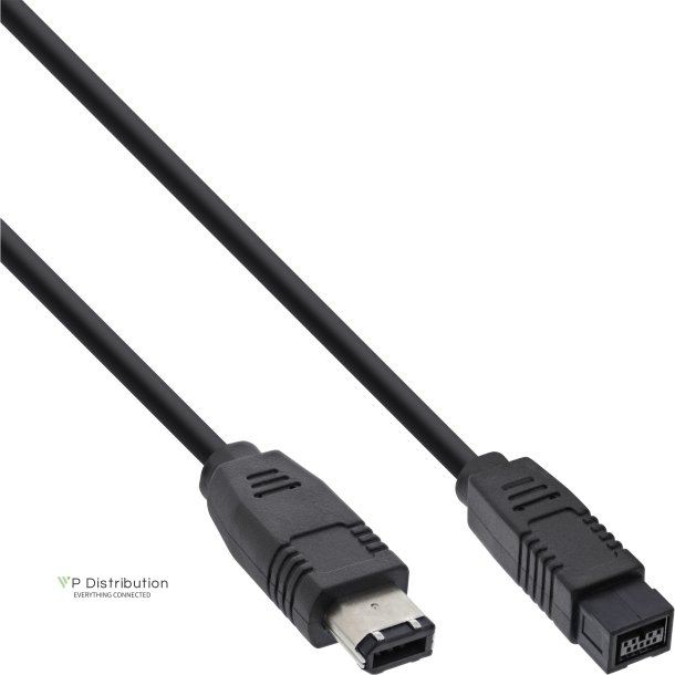 InLine FireWire 400 to 800 1394b Cable 6 to 9 Pin male 3m