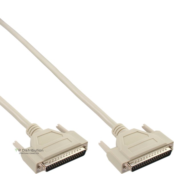 InLine&reg; Serial Extension Cable 37 Pin DB37 male to male direct 2m