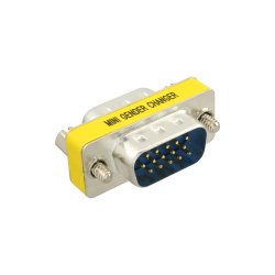 InLine&reg; Adapter DB15 HD VGA / S-VGA male to male