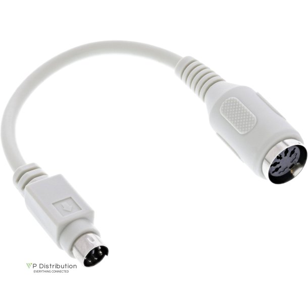 InLine Keyboard Adapter Cable 5 Pin DIN female to PS/2 male approx. 10cm