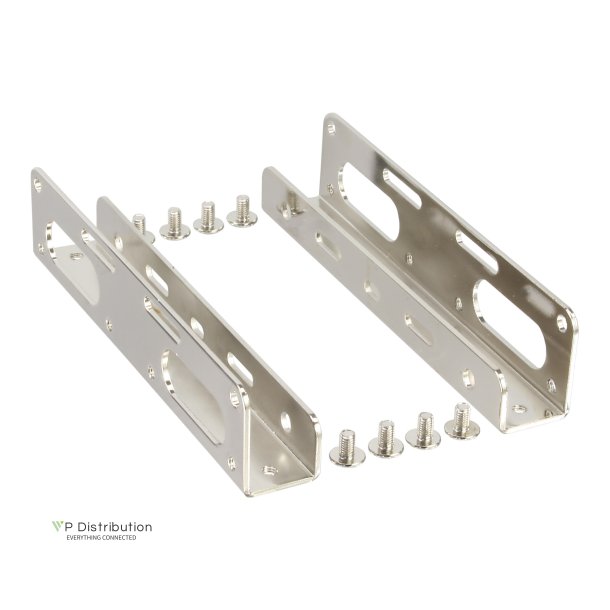 InLine&reg; 2.5" HDD / SSD to 3.5" size Bracket Kit only bracket and screws