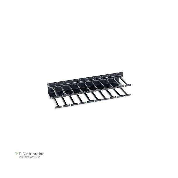 Triton Cable Management Panel 10U, Comb Double Row, Black