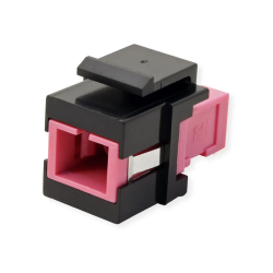 ROLINE Keystone Adapter W/SC SIMPLEX, Black+ERIKA Violet