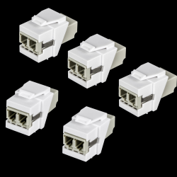 Trendnet LC Duplex Fiber Optic Keystone  Coupler Jacks- 5-Pack