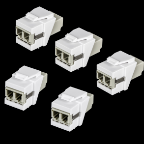 Trendnet LC Duplex Fiber Optic Keystone  Coupler Jacks- 5-Pack