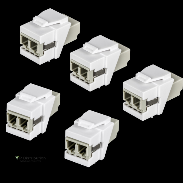 Trendnet LC Duplex Fiber Optic Keystone  Coupler Jacks- 5-Pack