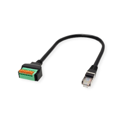 ROLINE CableAdapter RJ45 M - Push Connec Terminal Block