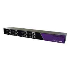 SmartAVI HDMI, Single-Head Rackmount 8-Port Extender Transmitter over CAT5/5e/6 STP. Includes: [RKT8-HDX100, CCPWR06] HDX-100-RX-(PS5VD3A-wllmt) not included