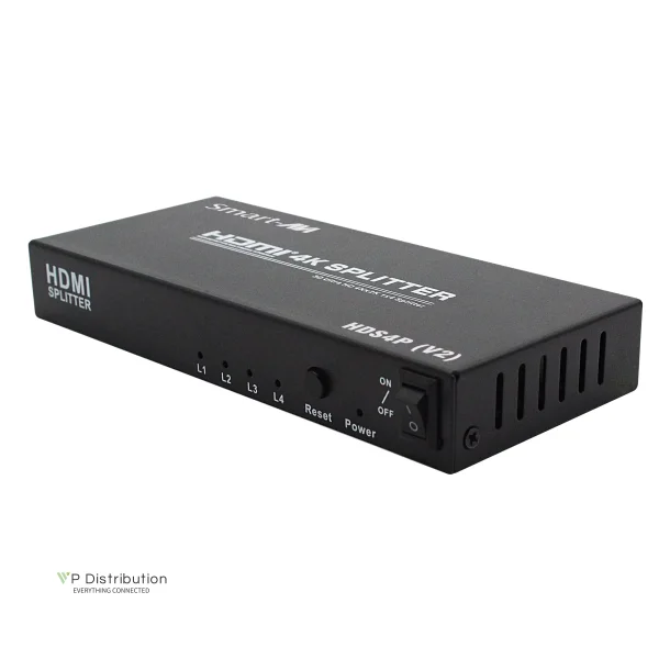 SmartAVI HDMI 4-Port Splitter. Version 2 Includes: [HDS4P-V2, PS5VD2A]