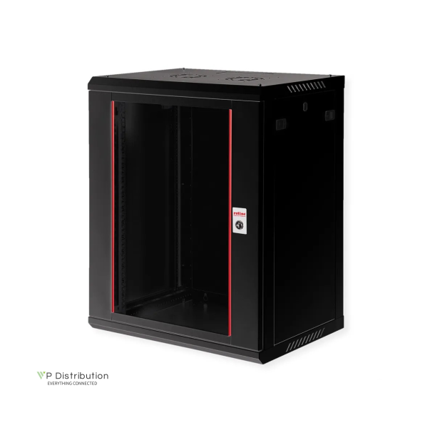 ROLINE 19" Wall Cabinet Basic Plus 15 U 600x450 BxT black