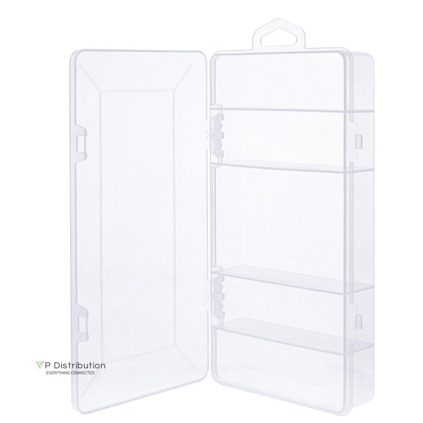 InLine&reg; Small Components Box, 5 compartments, 206x107x33mm, transparent