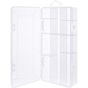 InLine® Small Components Box 10 shelfs 206x107x33mm, transparent