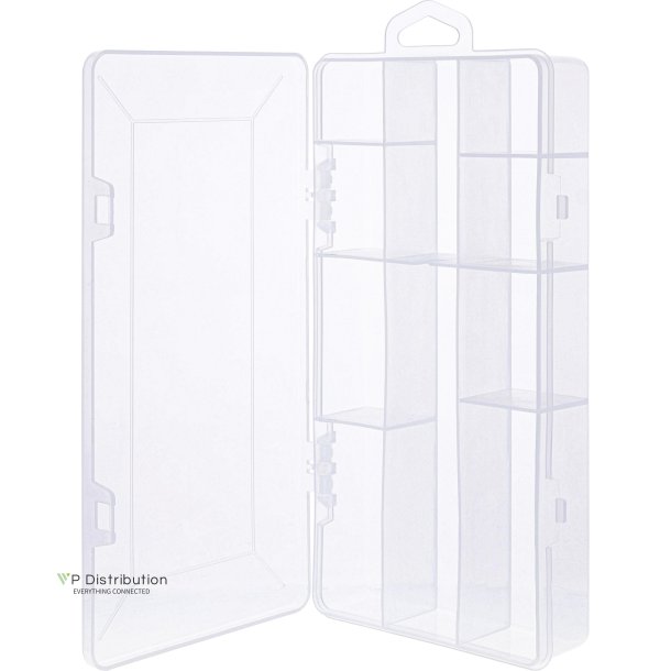 InLine&reg; Small Components Box 10 shelfs 206x107x33mm, transparent