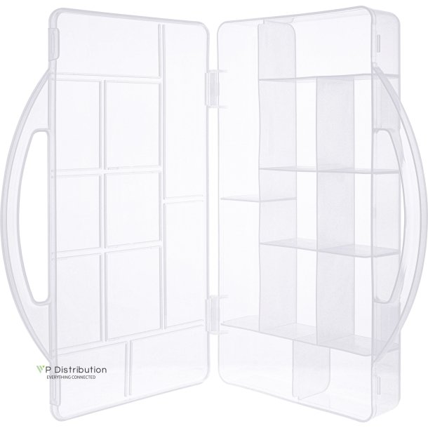 InLine&reg; Small Components Box ,11 compartments, 271x186x40mm, transparent
