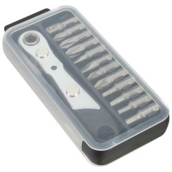 InLine&reg; Pocket Tool Set with Mini Ratchet Wrench + Bit Set 12pcs.