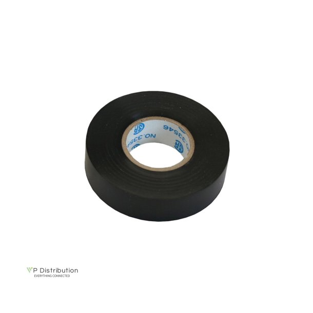 InLine&reg; Electrical Tape black 18mm x 18m