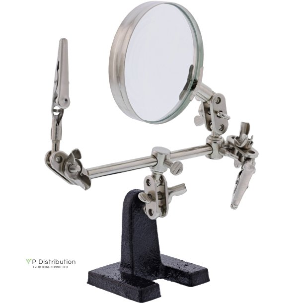 InLine&reg; Third hand, with magnifying glass