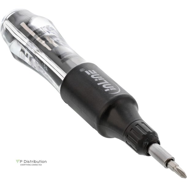 InLine&reg; Ratchet screwdriver 10in1 mini, with Bit quick change system and magnetic bit holder