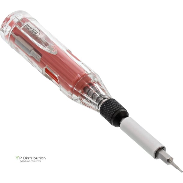 InLine&reg; Screwdriver with bit holder 12in1