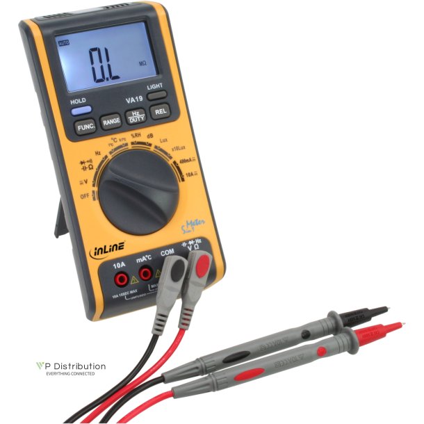 InLine&reg; Digital Multimeter 5 in 1 with Temperature Humidity Sound and Lux measuring