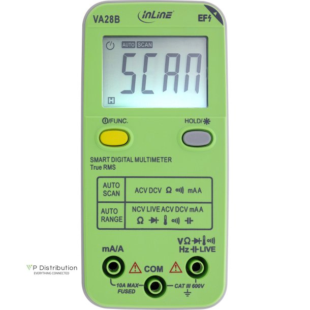 InLine&reg; Multimeter with Auto-Range and Autoscan, pocket size