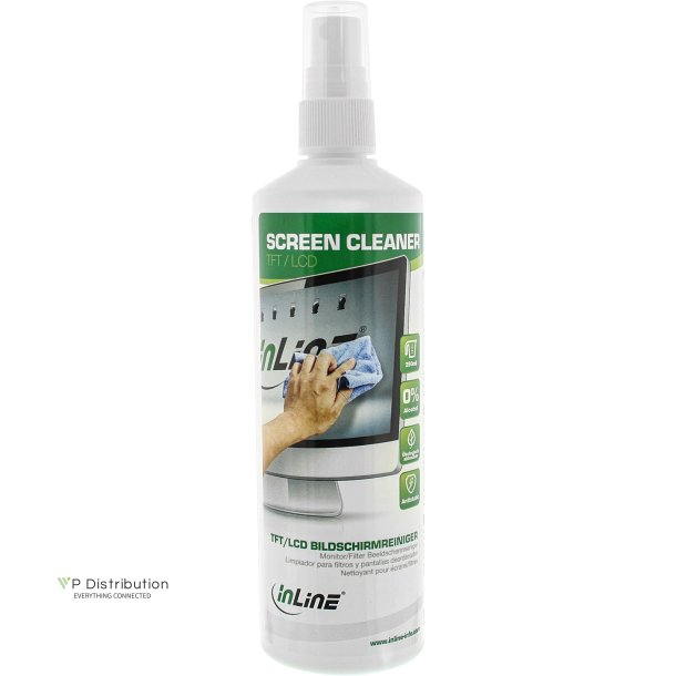 InLine&reg; Screen Cleaner for monitors TFT + LCD Pump Spray 250ml