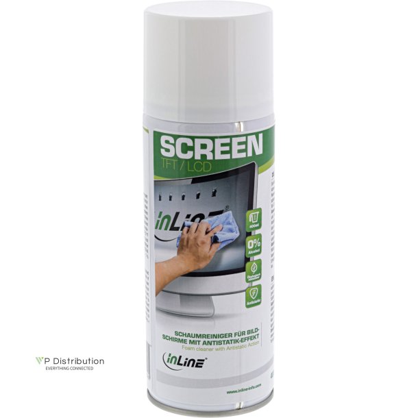 InLine&reg; Foam Cleaner for screens with antistatic effect, 400ml