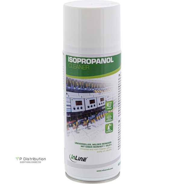 InLine&reg; Isopropanol, universal, mild cleaner with a purity > 99.9%, 400ml