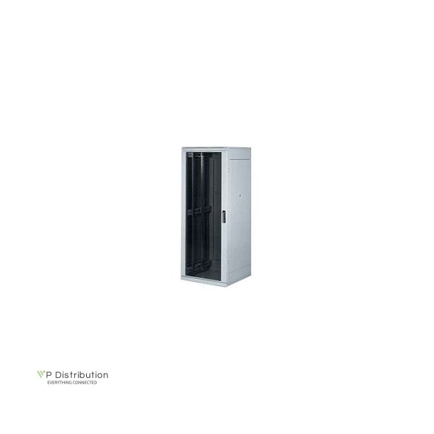 Triton 19" Network Cabinet 42U, 800X1100Mm, Glass Door, Grey