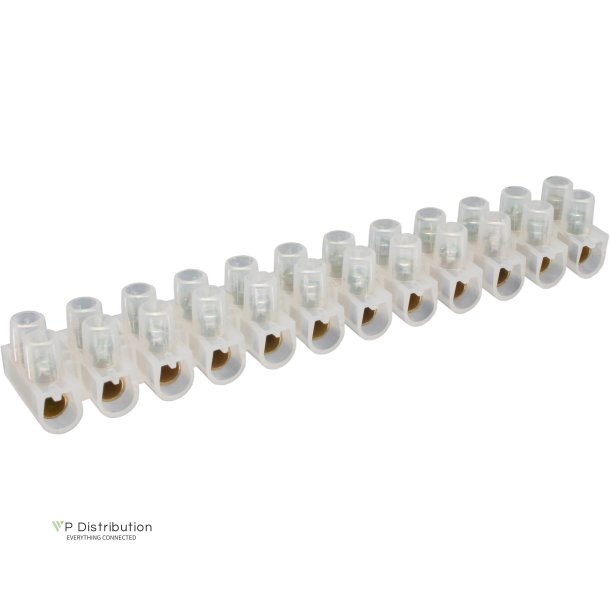 InLine&reg; Terminal Strip 16mm&sup2; 12 Port transparent 10 pcs.