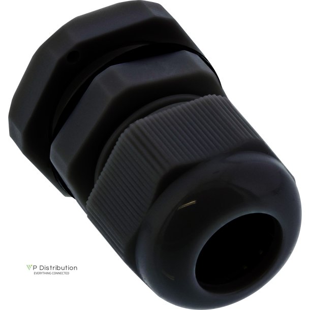 InLine&reg; Cable Gland nylon IP68 3.5 - 6mm black 10 pcs.
