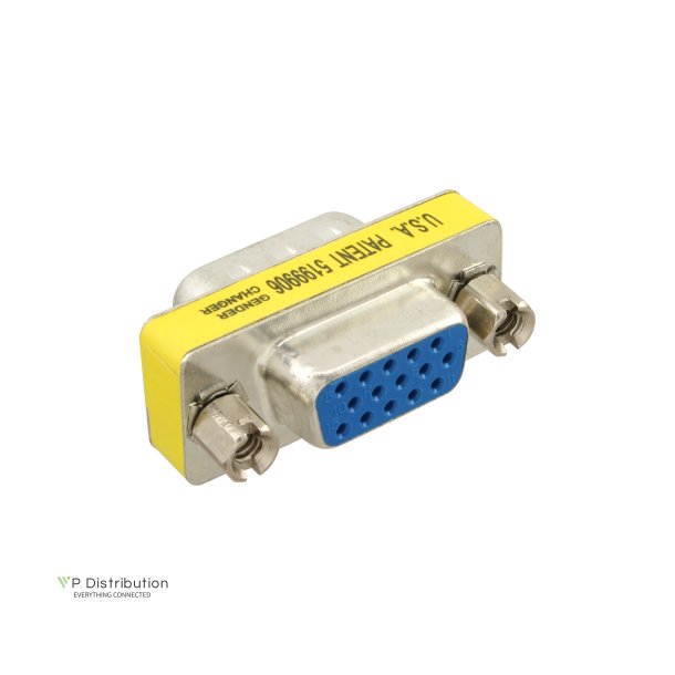 InLine&reg; Mini Gender Changer 15 Pin HD VGA / S-VGA male to female