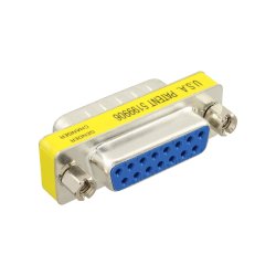 InLine Mini Gender Changer 15 Pin Game Port male to female