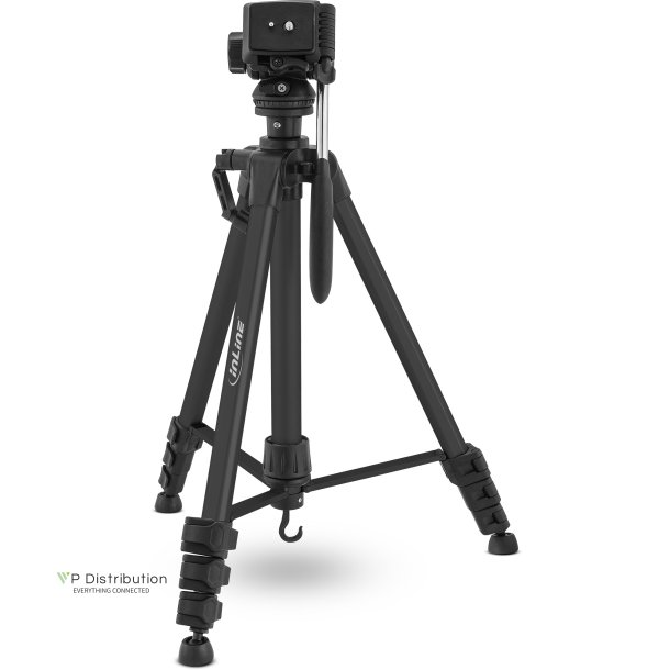 InLine&reg; Professional light weight Tripod black max. height 1.56m